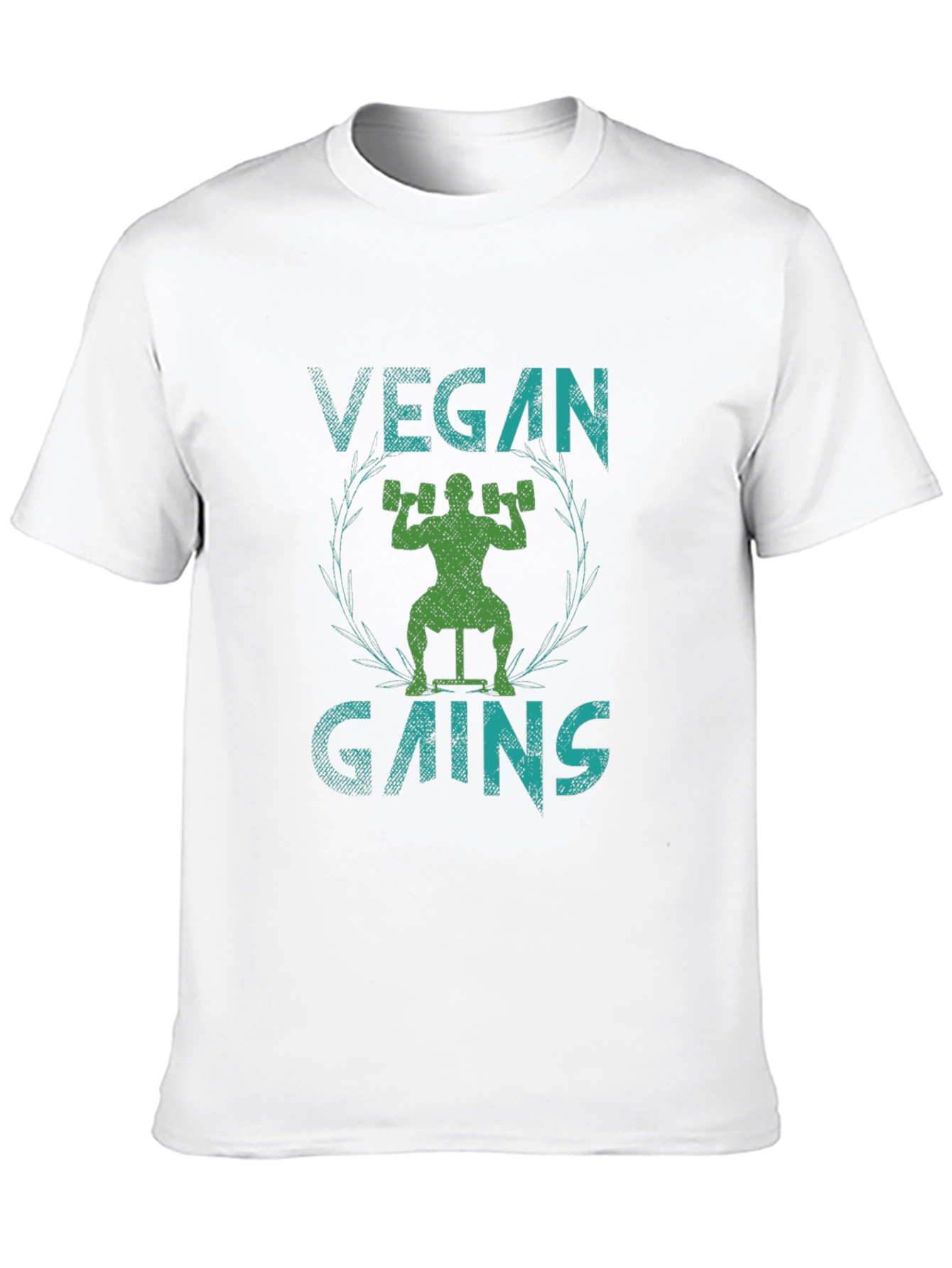Vegan Gains Graphic Tee - Black