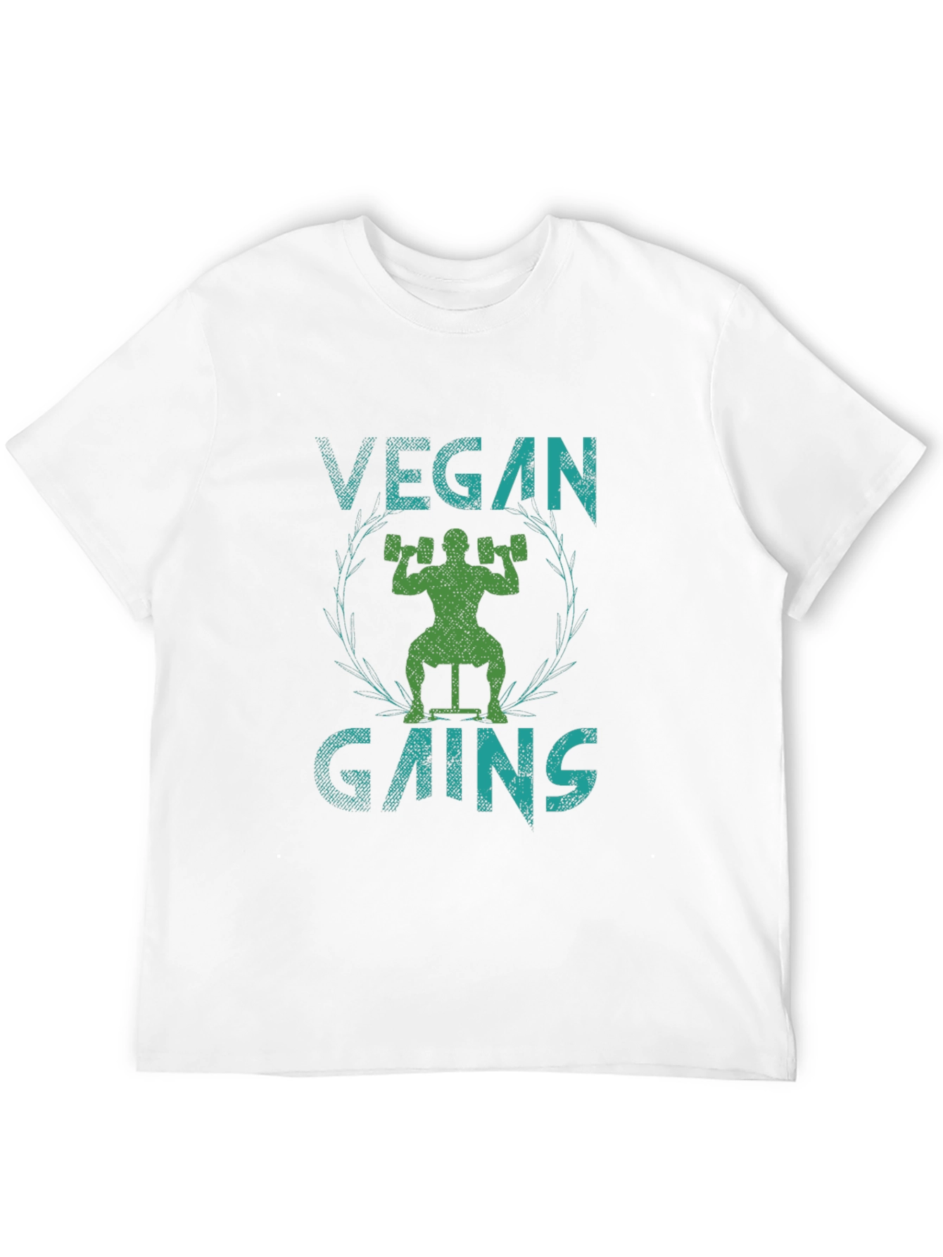 Vegan Gains Graphic Tee - Black