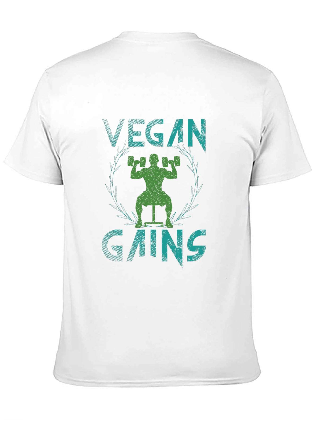 Vegan Gains Graphic Tee - Black