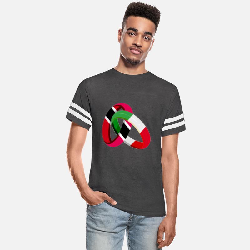 Trinidad&Tobago Flag Italy Ring Marriage Wedding