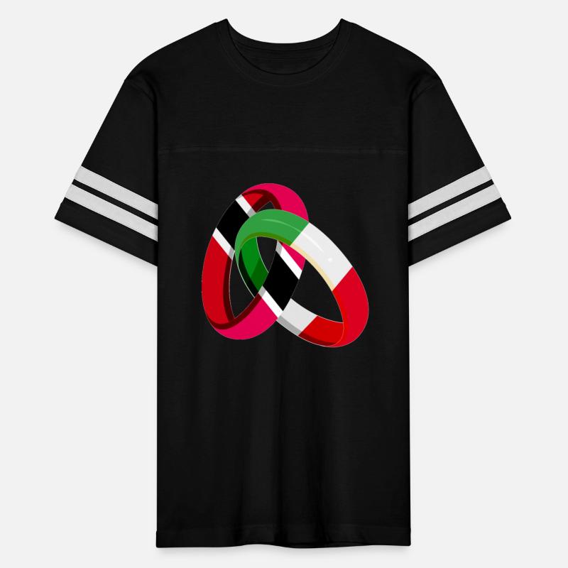 Trinidad&Tobago Flag Italy Ring Marriage Wedding