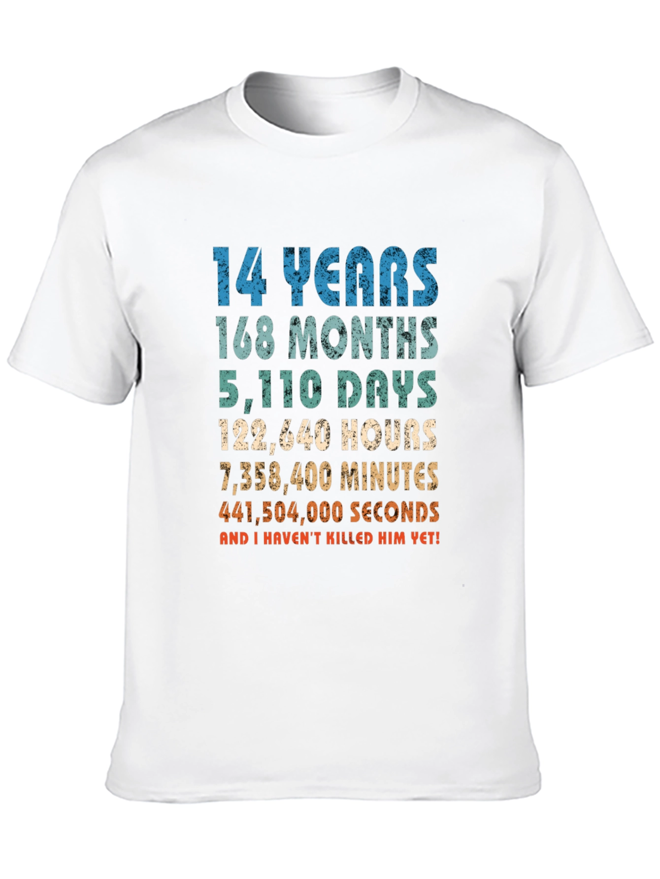 14 Years Anniversary Funny T-Shirt