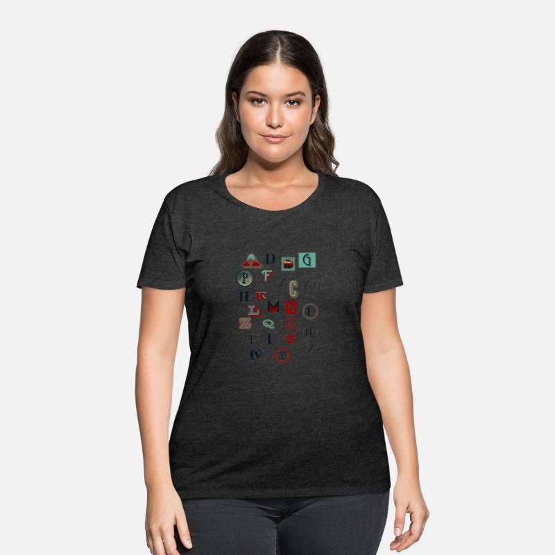 Tshirt Random letters classic type