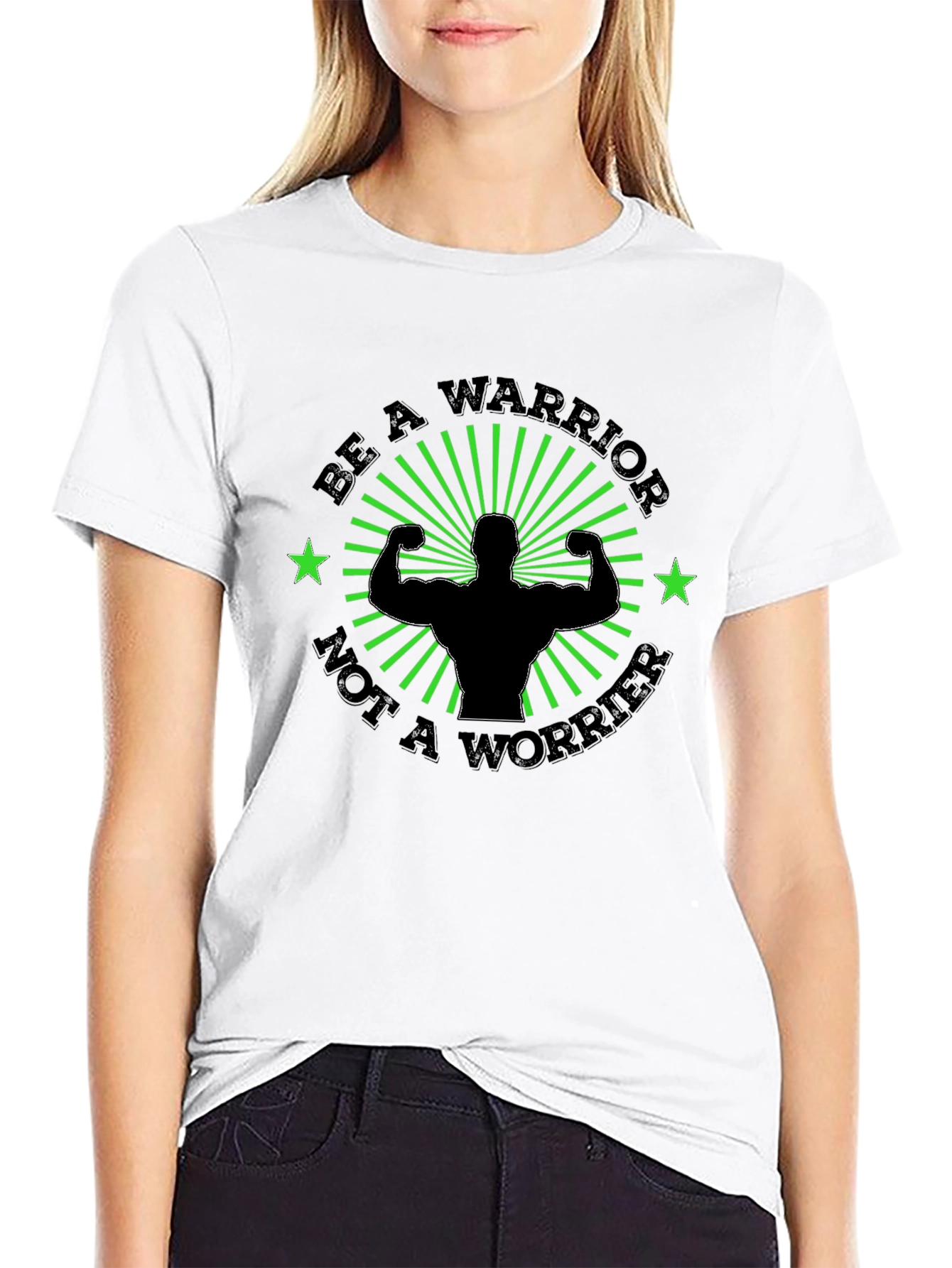 Be A Warrior Motivational Graphic Tee