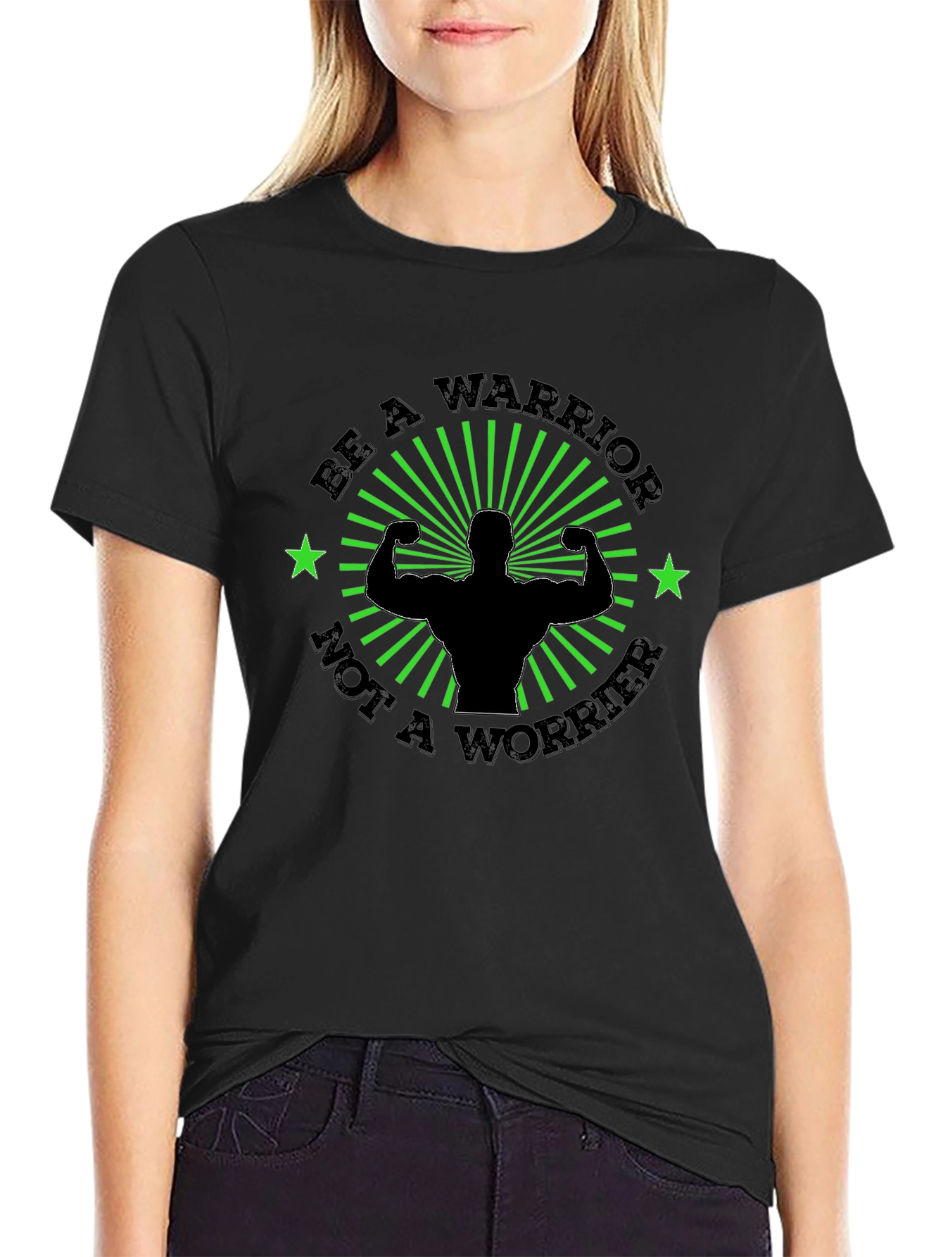 Be A Warrior Motivational Graphic Tee