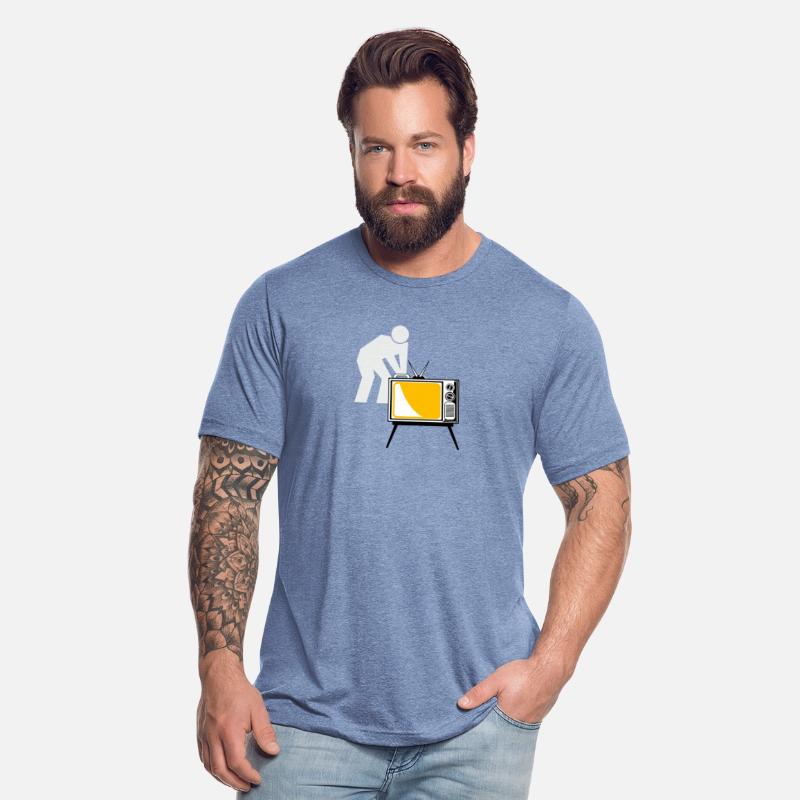 TV show the person holding the television t-shirt