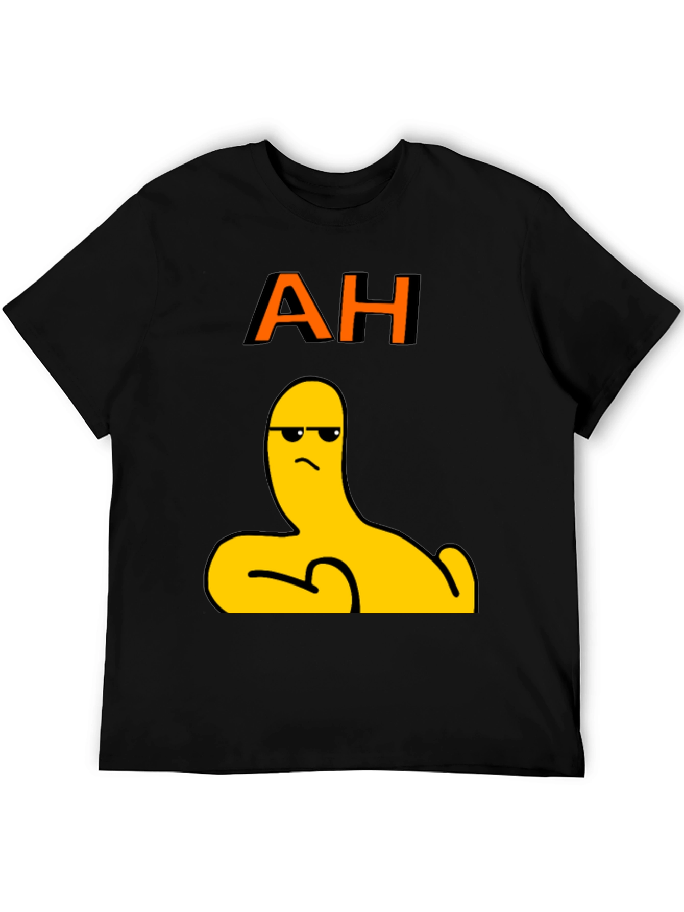 AH! Cool Graphic Tee - Unique Yellow Character Design