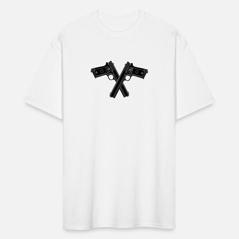 Two crossed military gun 38