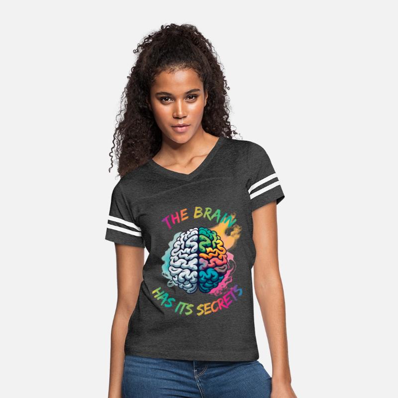Two halves of the brain with text