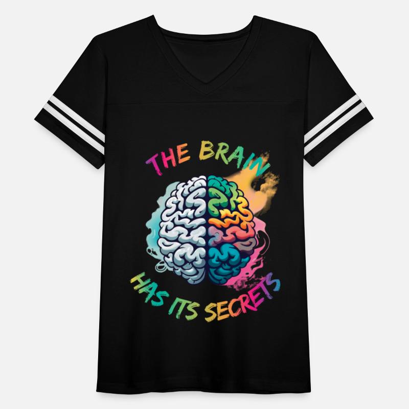 Two halves of the brain with text