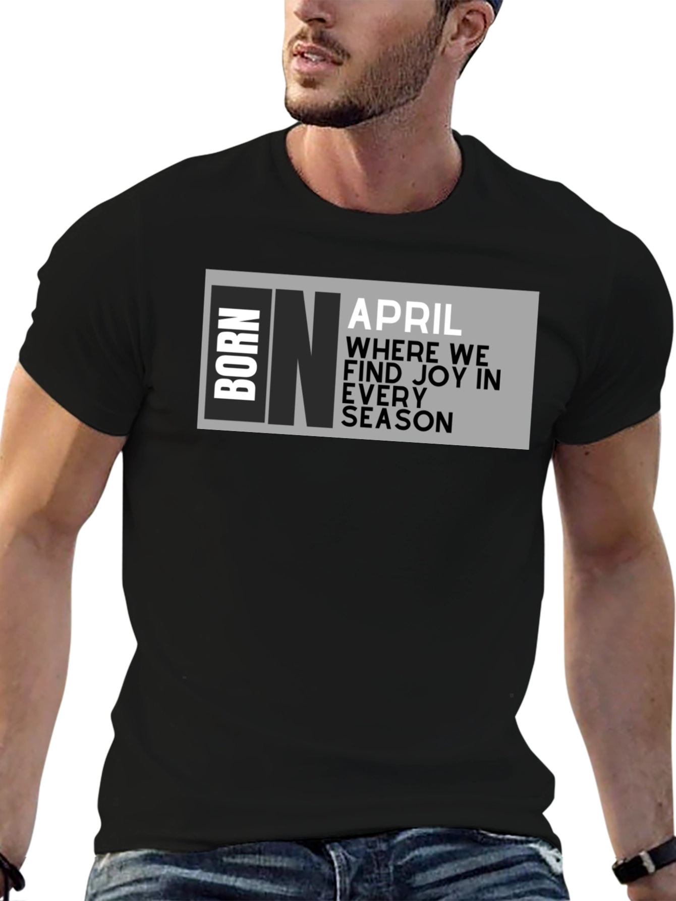 Born in April Graphic T-Shirt