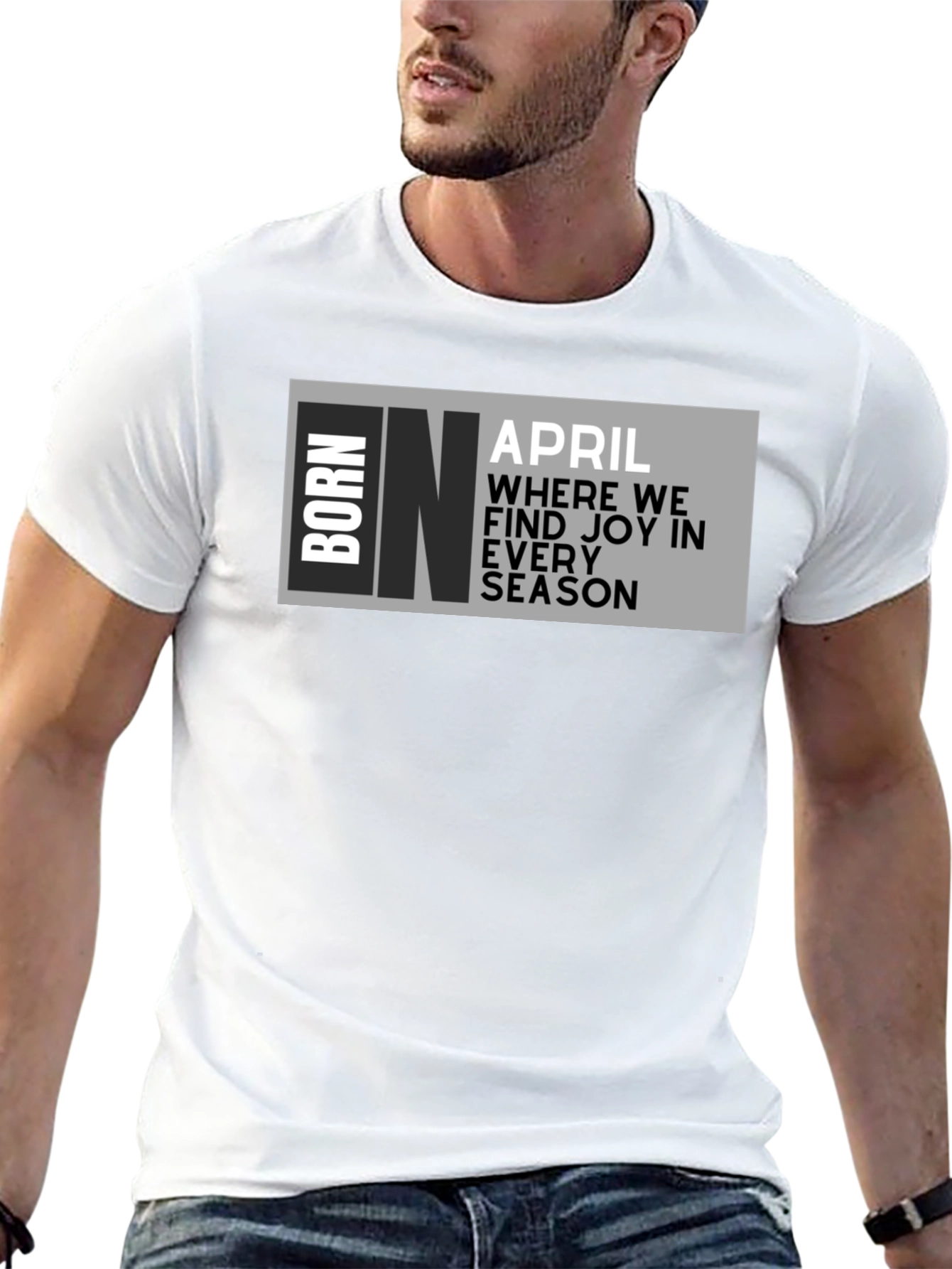 Born in April Graphic T-Shirt