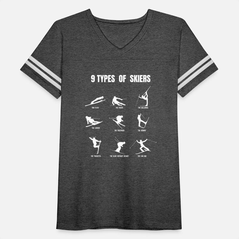 Types of skiers - funny skier design winter