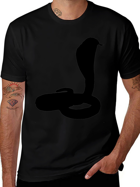Cobra Silhouette Graphic Black T-Shirt