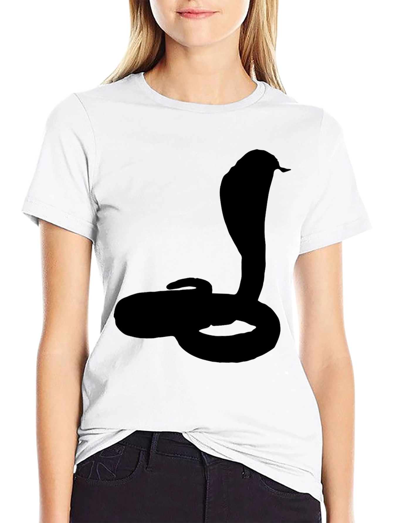 Cobra Silhouette Graphic Black T-Shirt