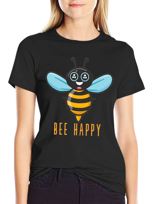 Bee Happy T-Shirt - Mens Graphic Tee