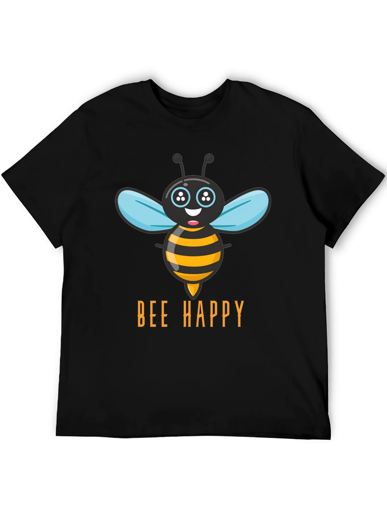 Bee Happy T-Shirt - Mens Graphic Tee