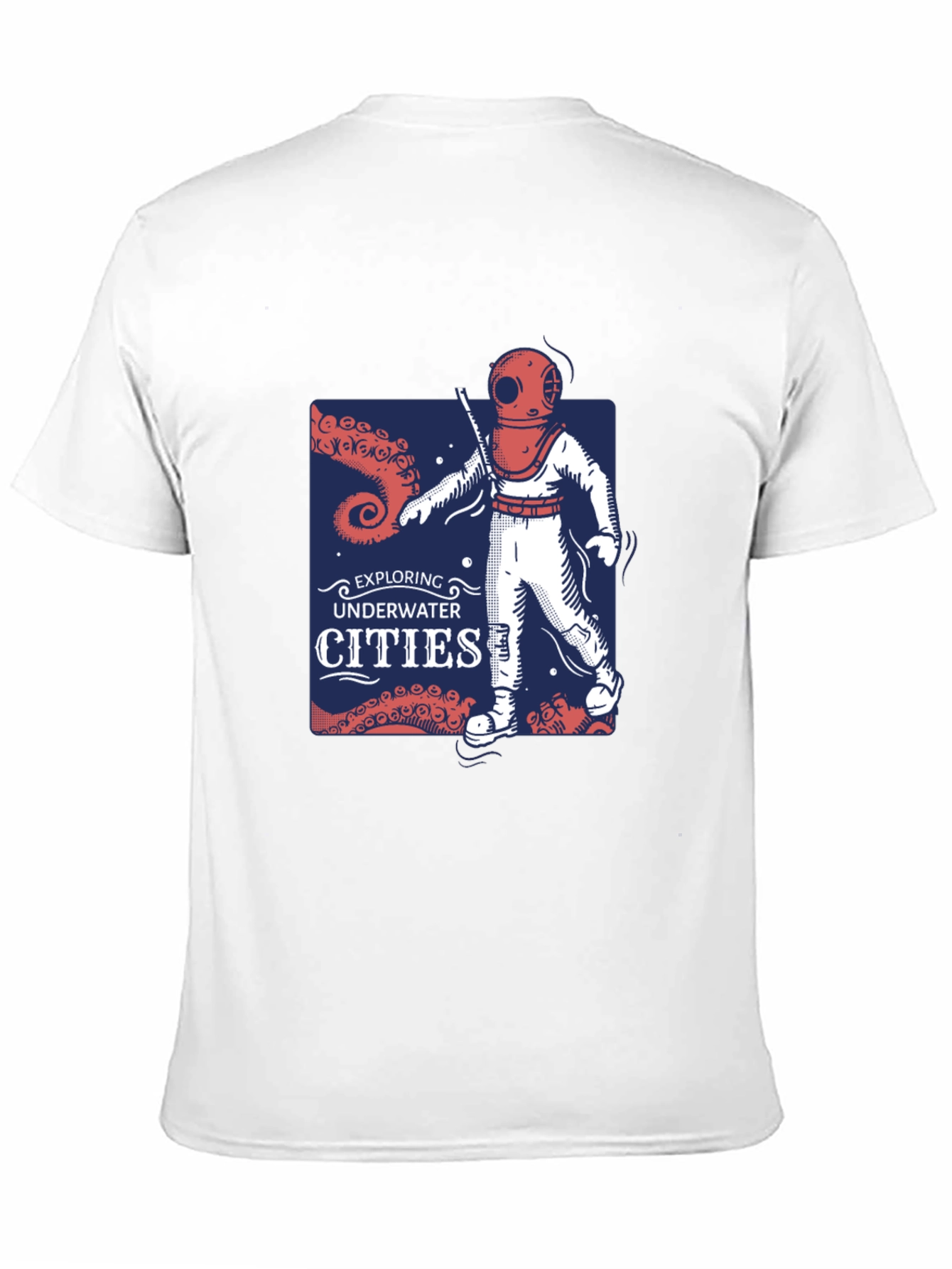 Retro Diver T-Shirt - Exploring Underwater Cities