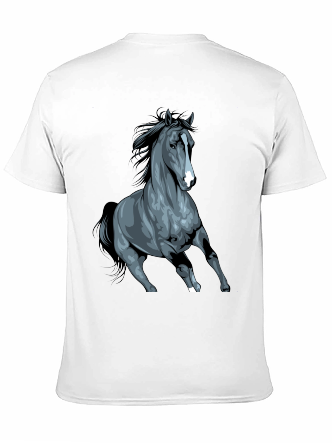 Black Horse Graphic Tee - Stylish Unisex Design