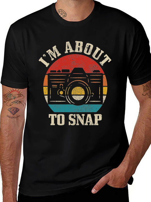 Retro Camera T-Shirt - Im About to Snap Photography Tee