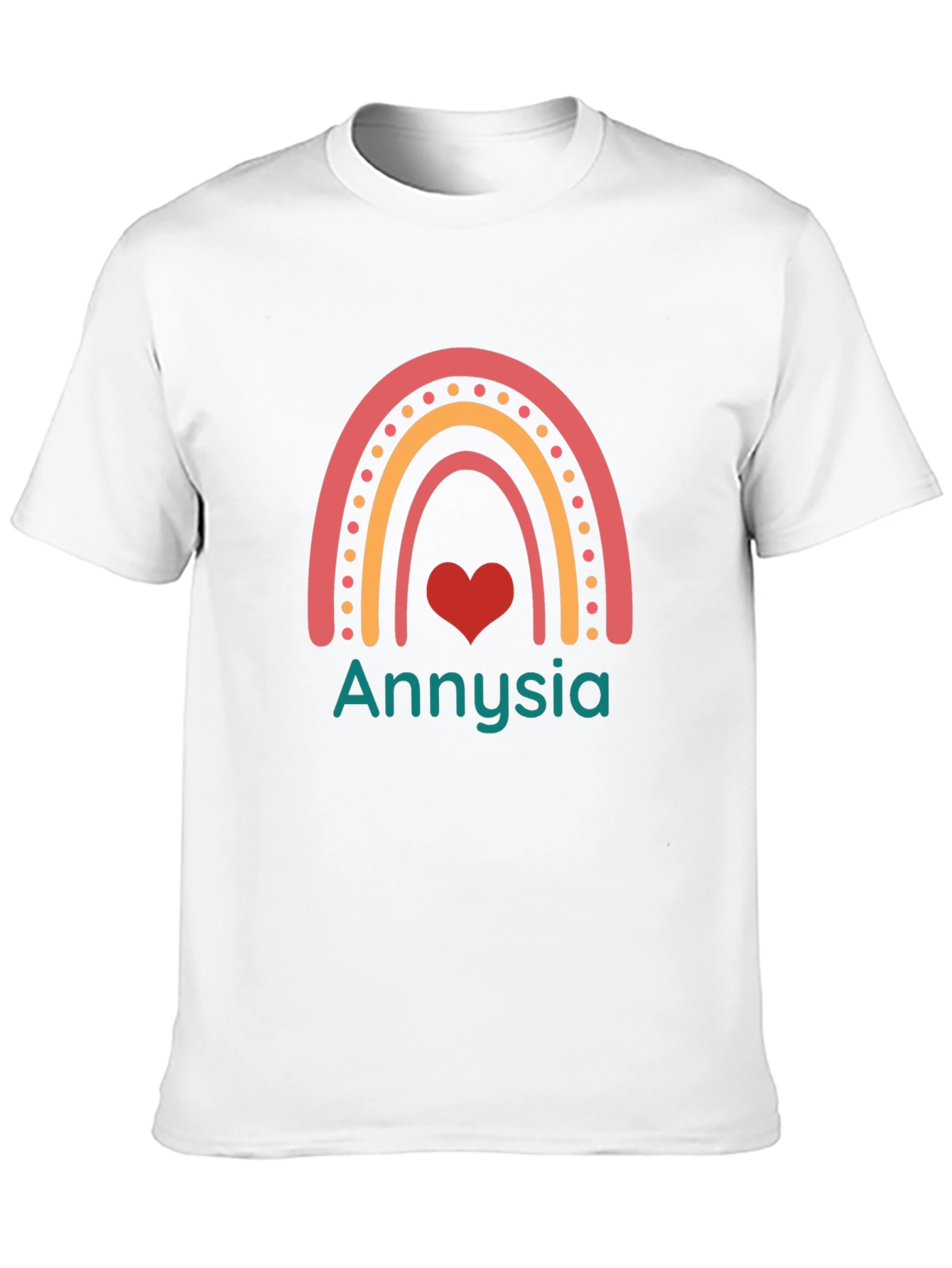 Annyisa Rainbow Heart Graphic Tee - Black