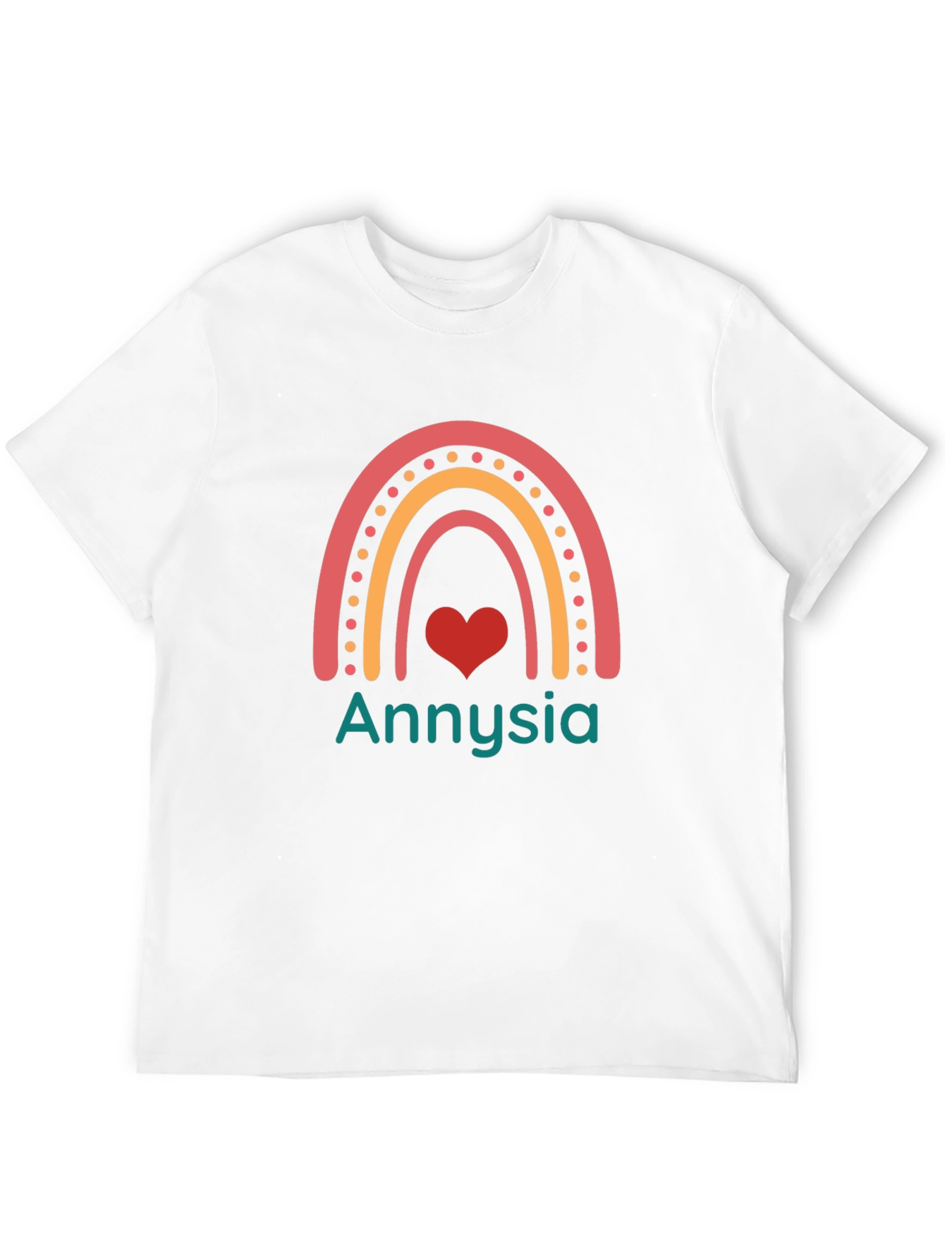Annyisa Rainbow Heart Graphic Tee - Black