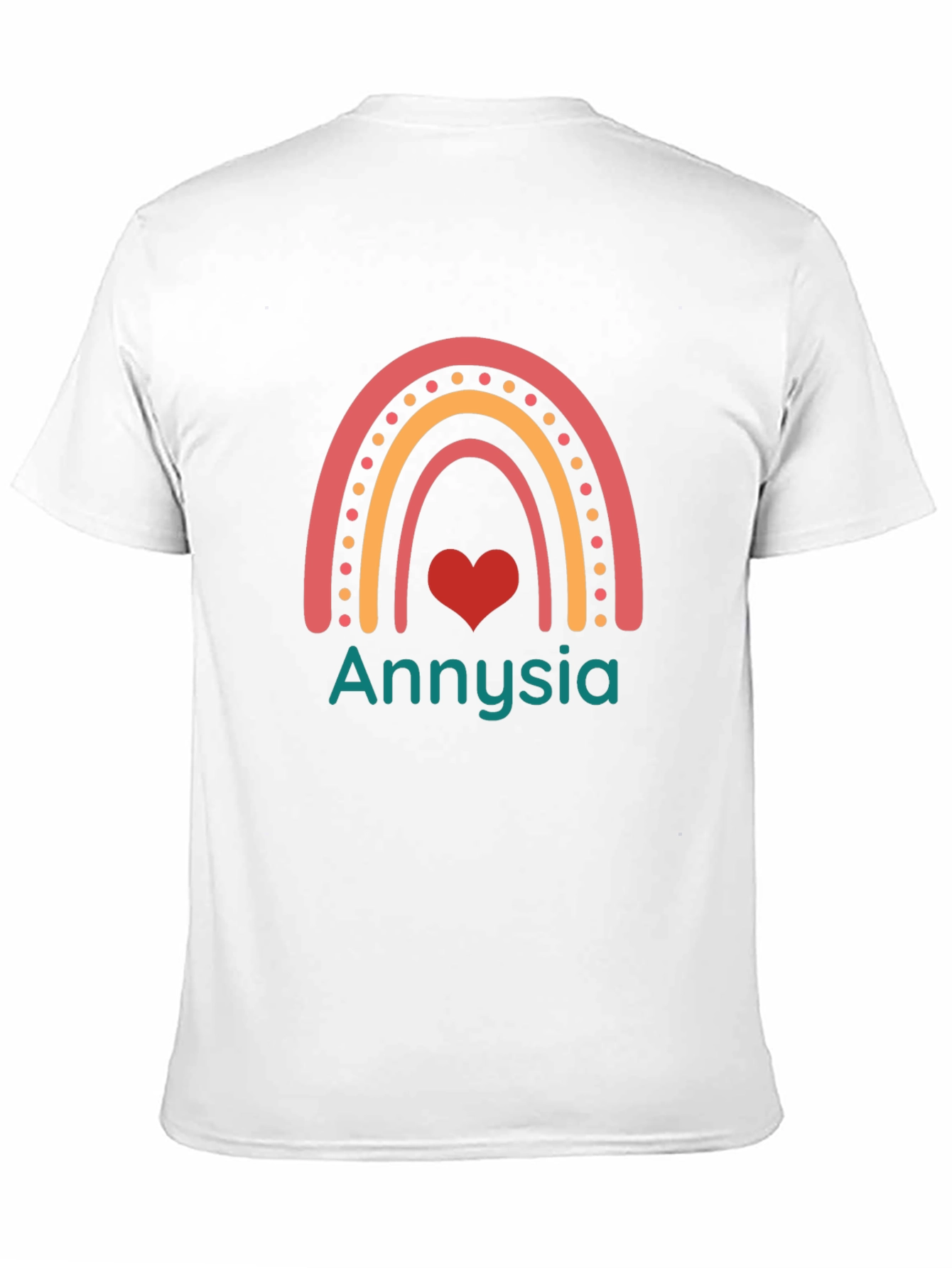 Annyisa Rainbow Heart Graphic Tee - Black