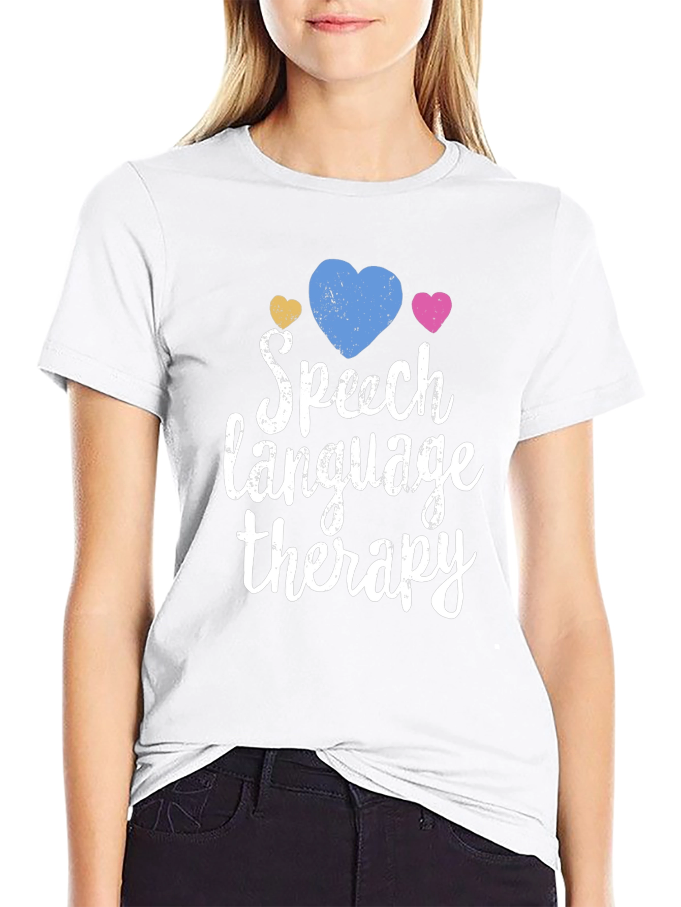 Speech Language Therapy Heart T-Shirt