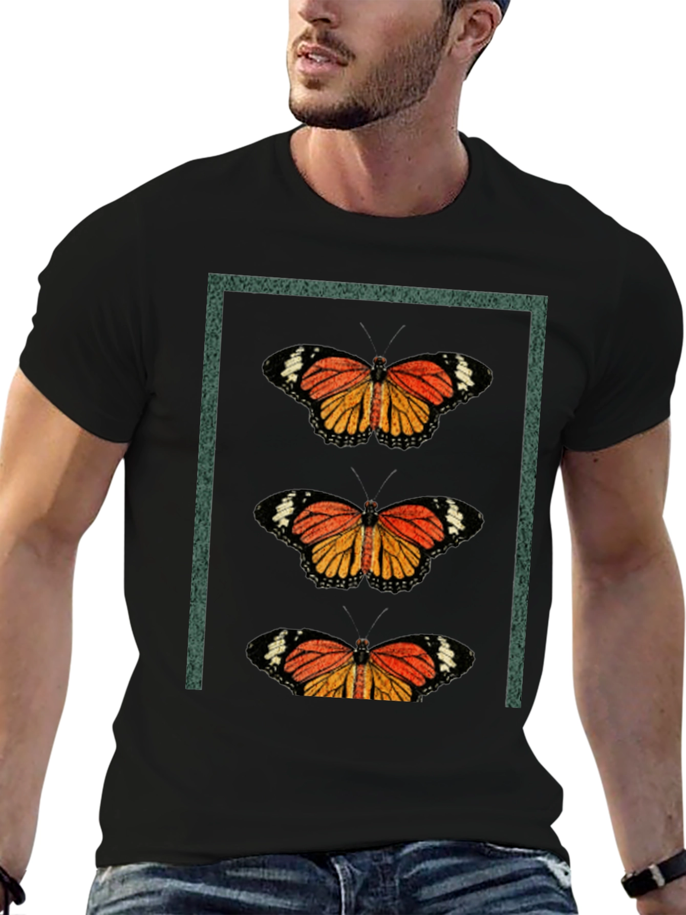 Butterfly Graphic Tee - Black