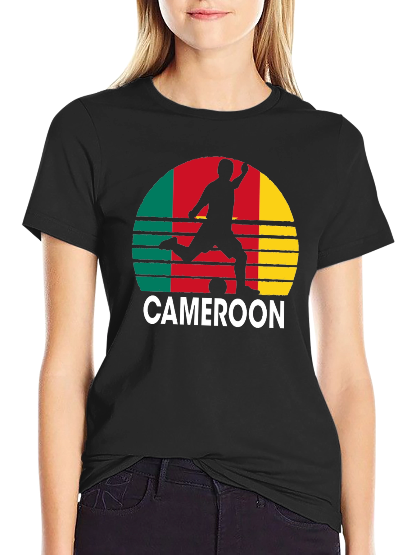 Cameroon Football T-Shirt - Retro Style