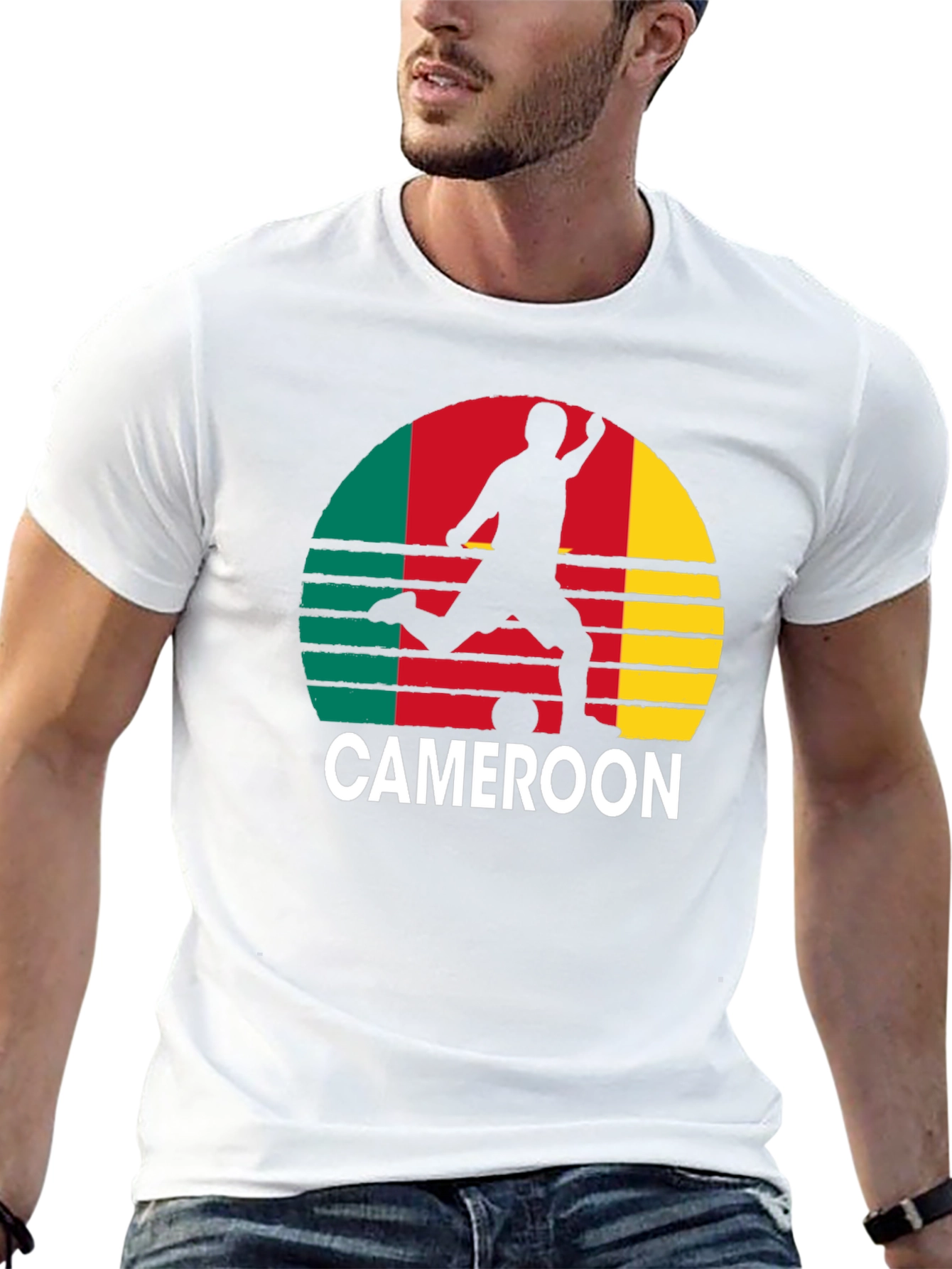 Cameroon Football T-Shirt - Retro Style