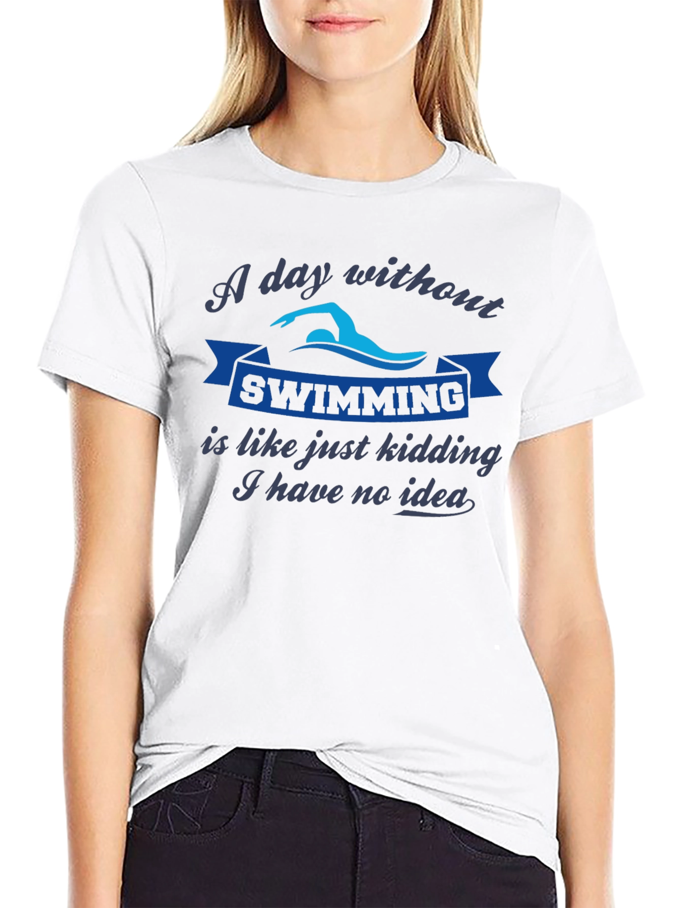 Swimming Fan T-Shirt: A Day Without Swimming