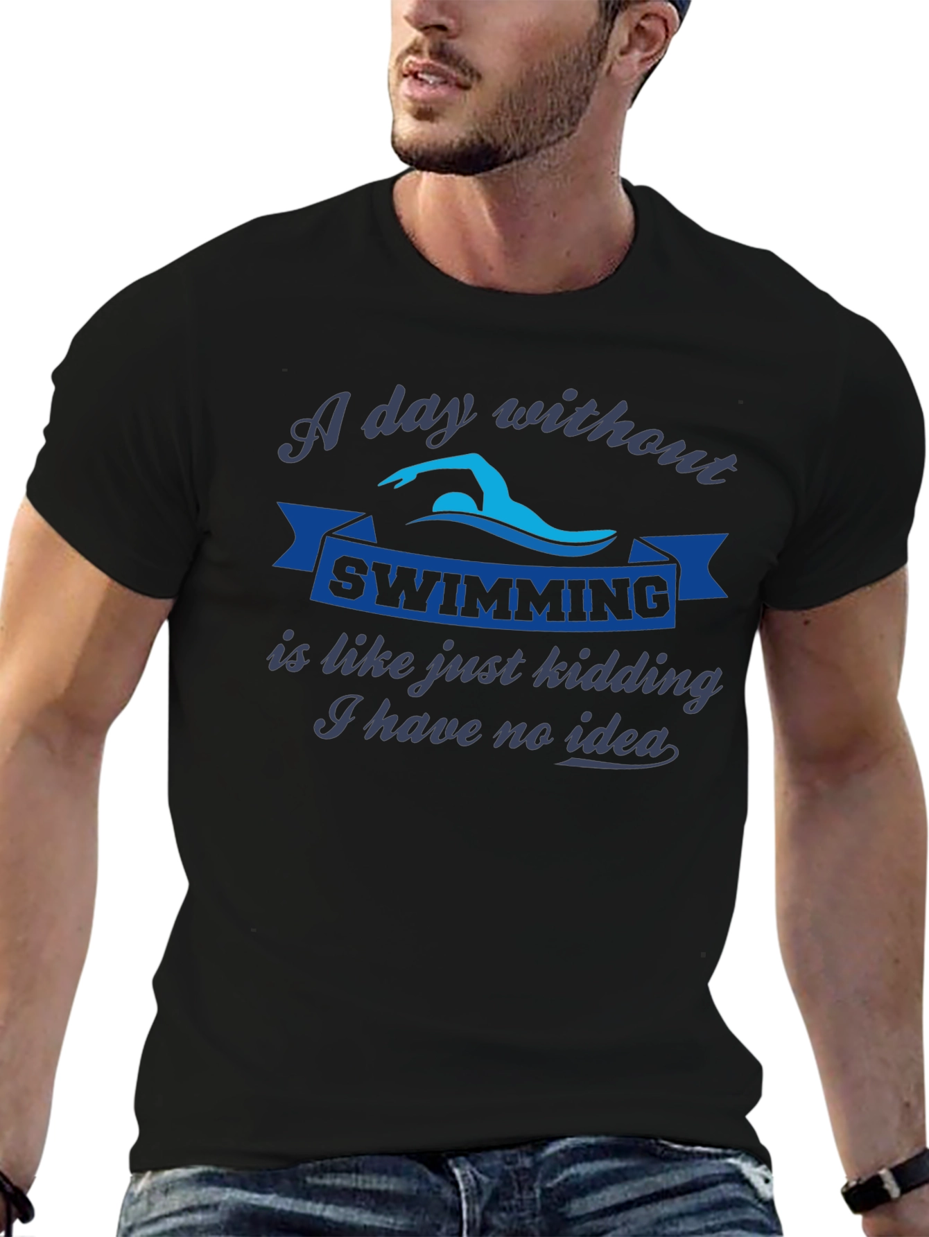 Swimming Fan T-Shirt: A Day Without Swimming