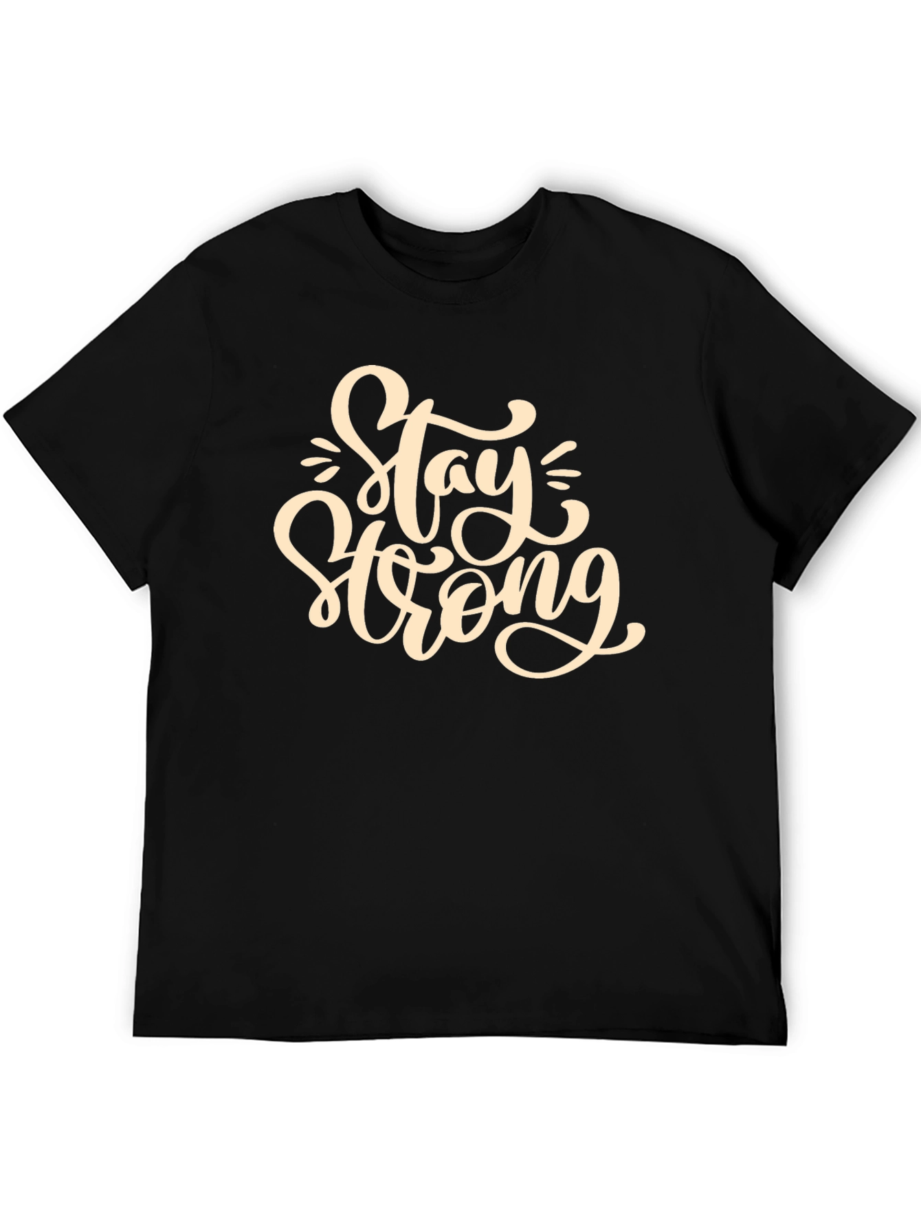 Stay Strong Graphic T-Shirt - Black