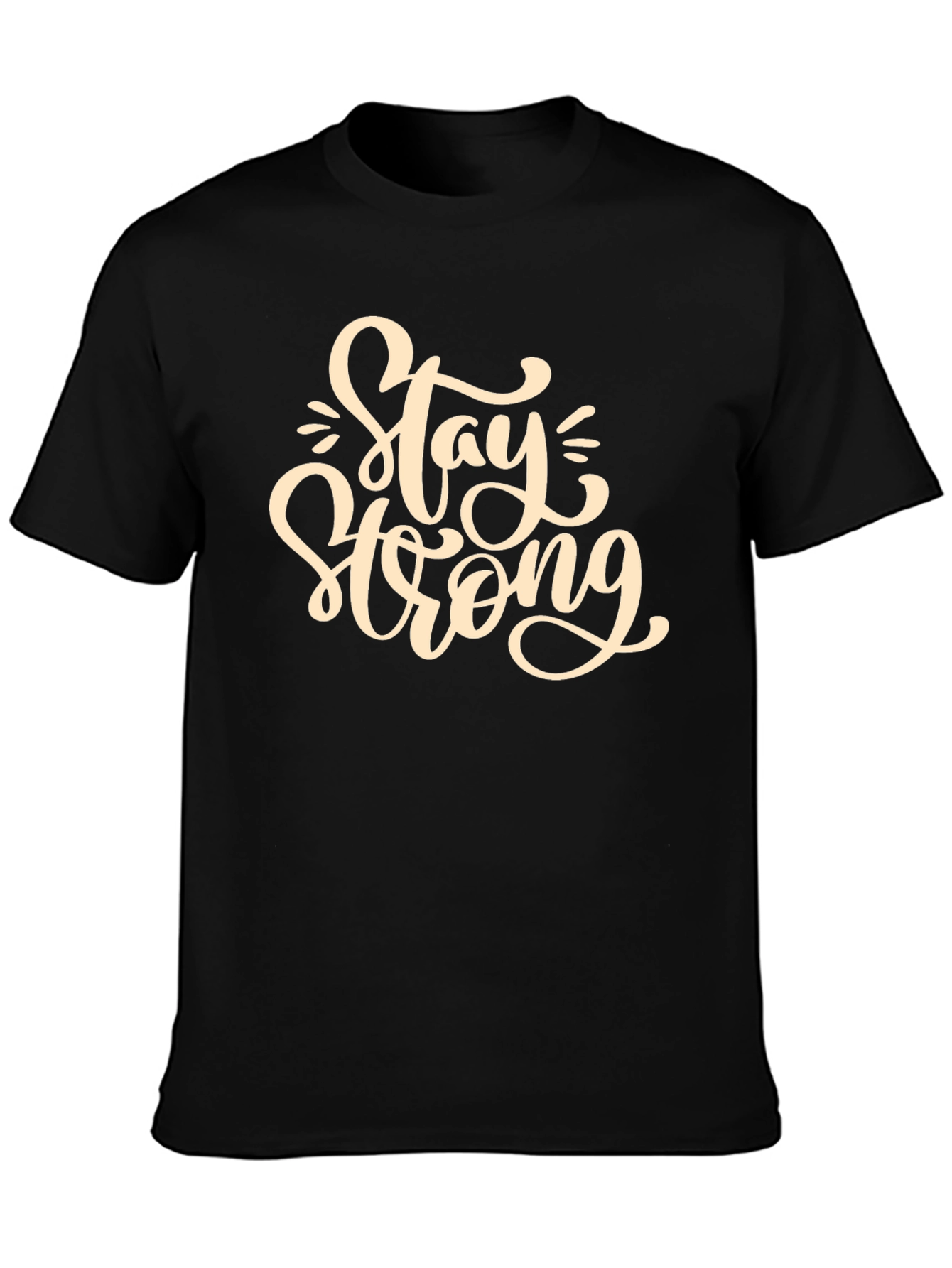 Stay Strong Graphic T-Shirt - Black
