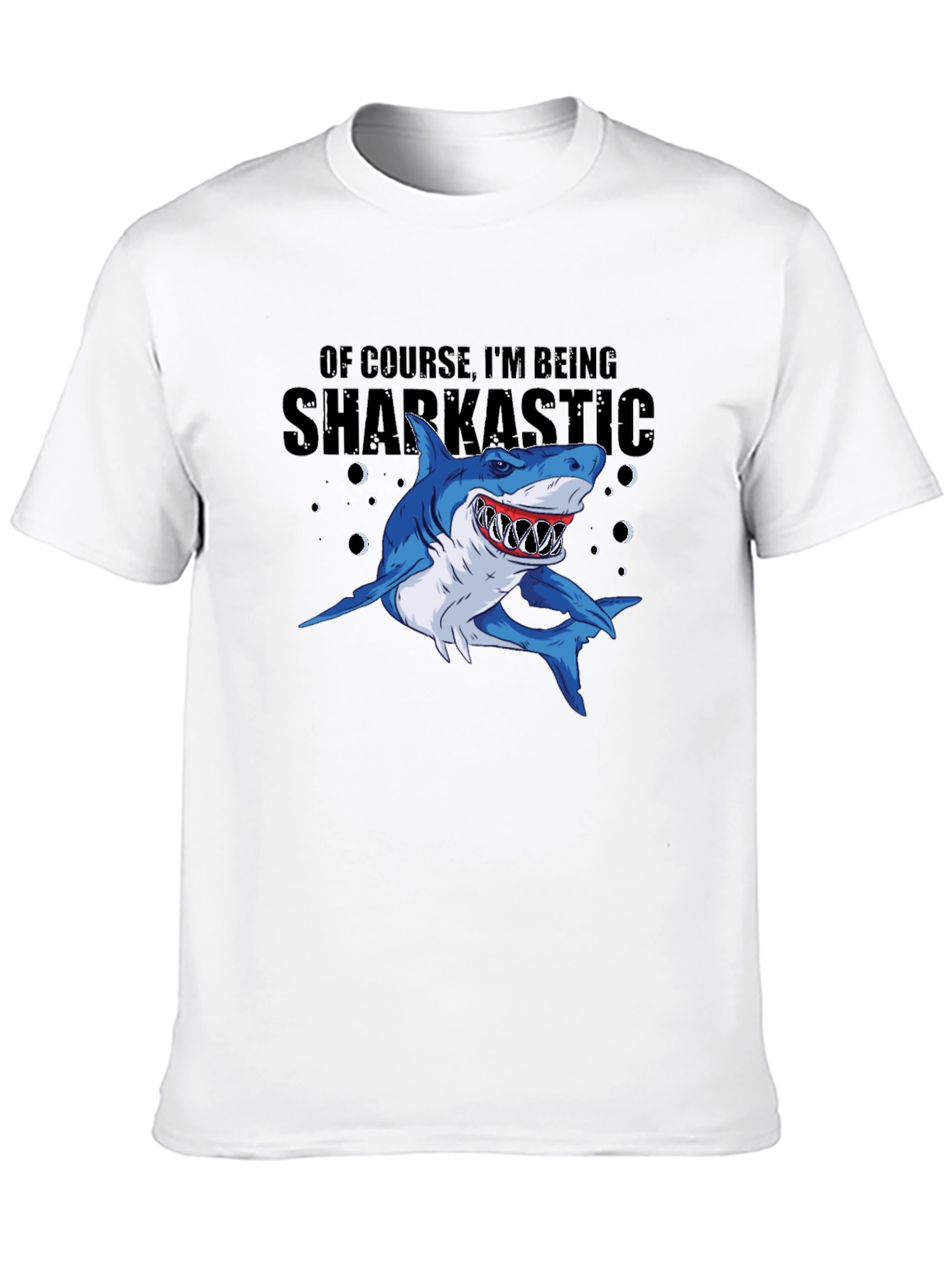 Sharkastic Graphic Print T-Shirt