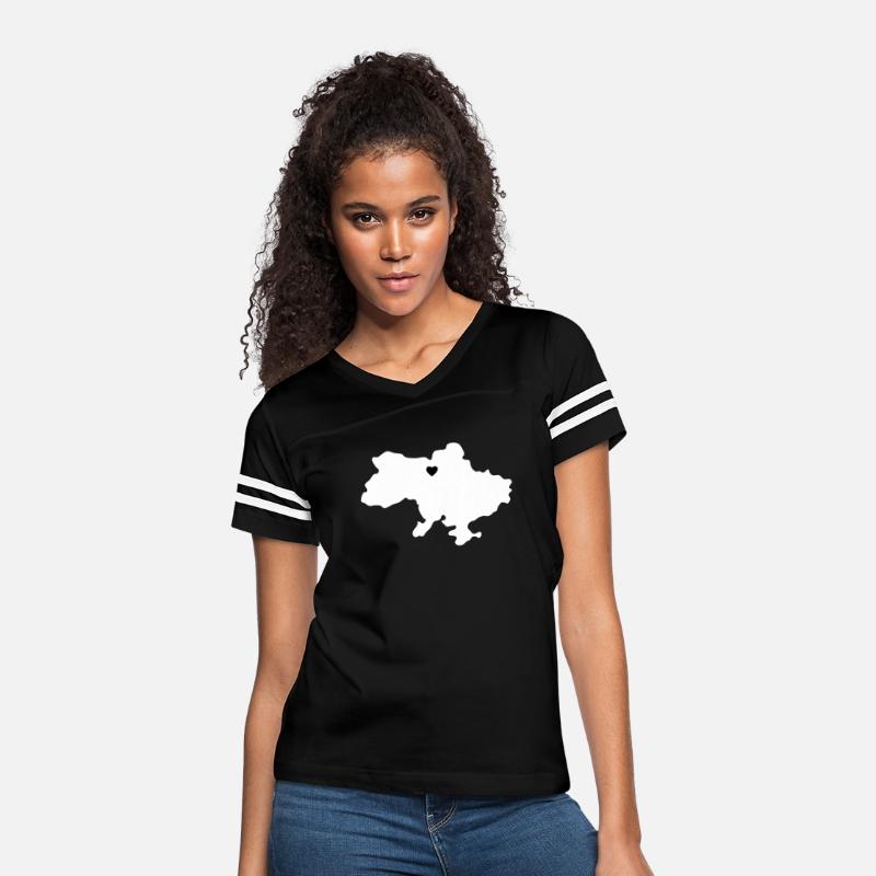 Ukraine Heart Outline Contour