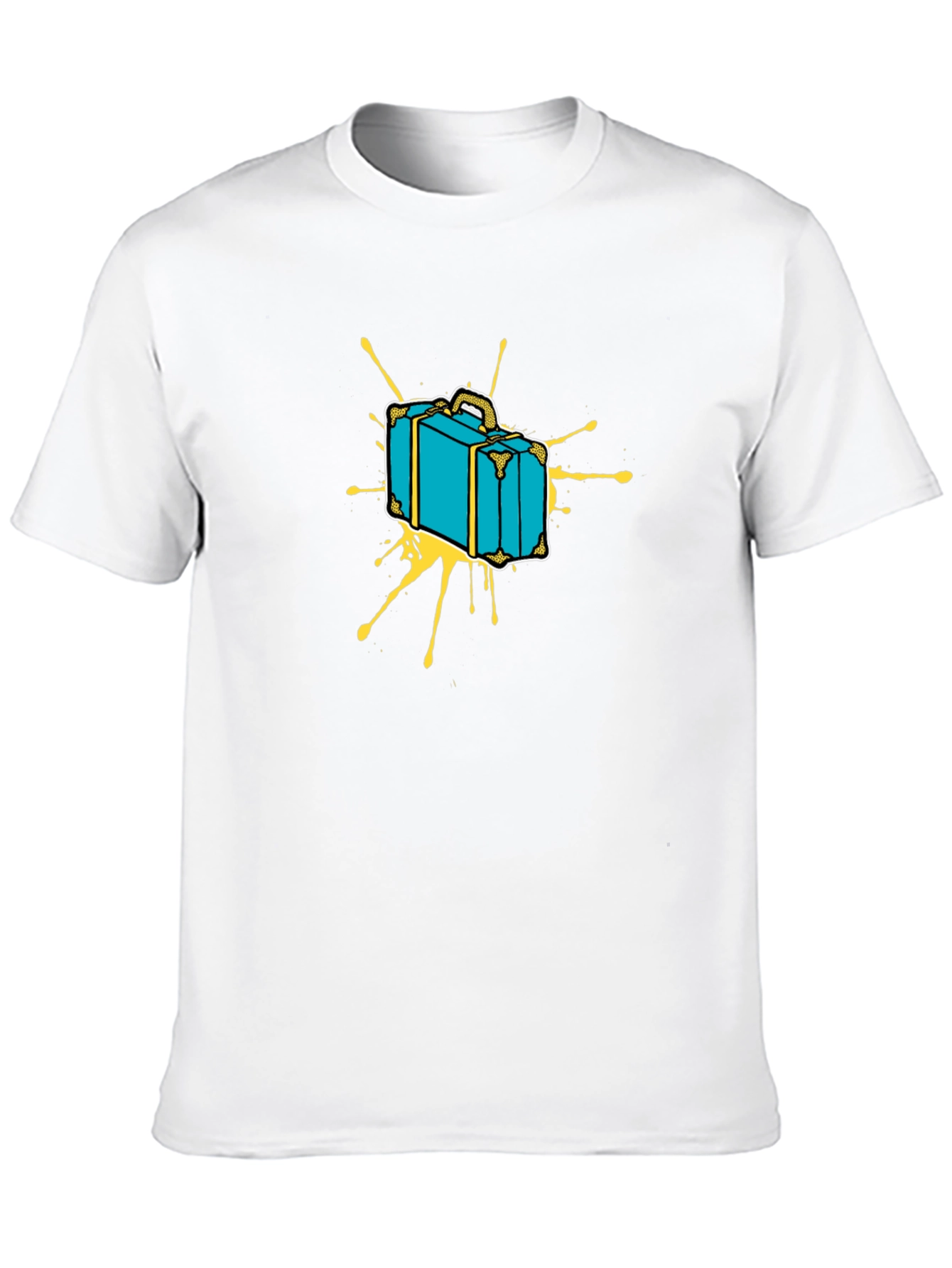 Retro Suitcase Graphic Tee - Travel in Style