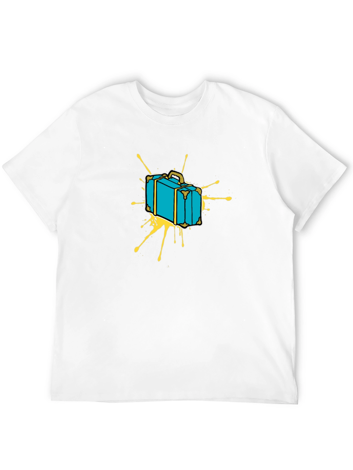 Retro Suitcase Graphic Tee - Travel in Style