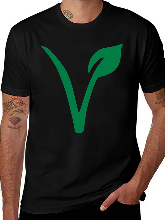 Vegan T-Shirt - Green Plant Logo