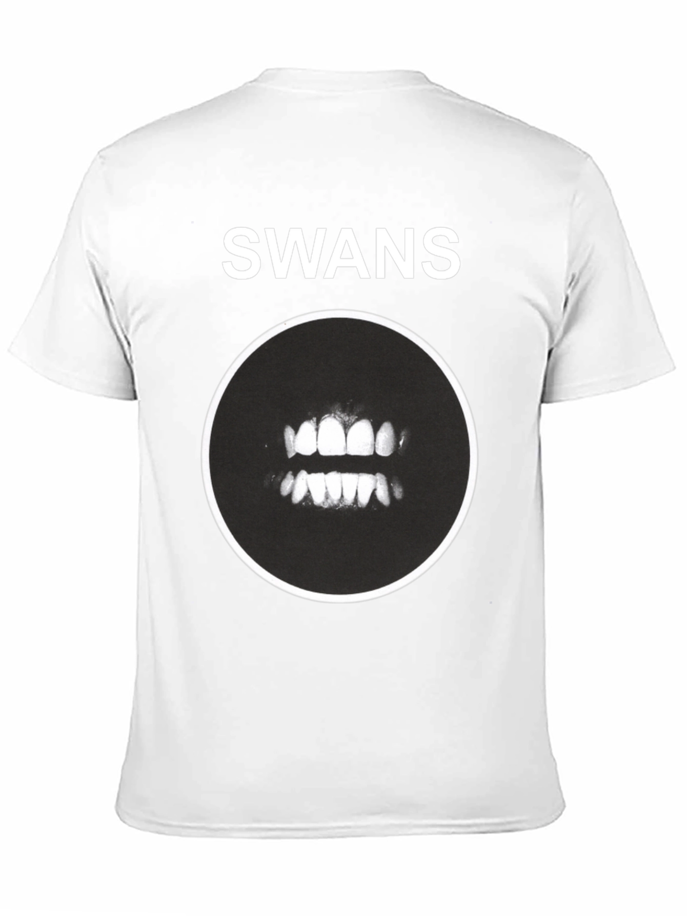 Swans Band Teeth Graphic Black T-Shirt