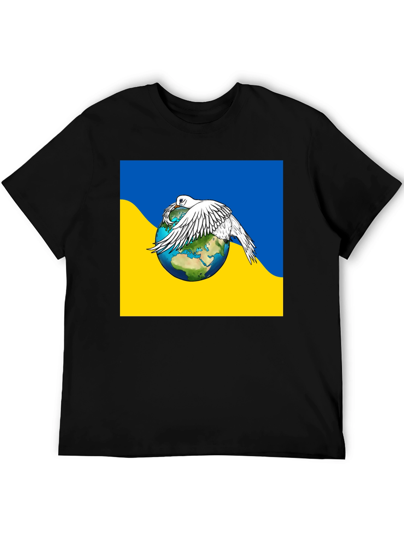 Ukraine Peace Dove Earth T-Shirt