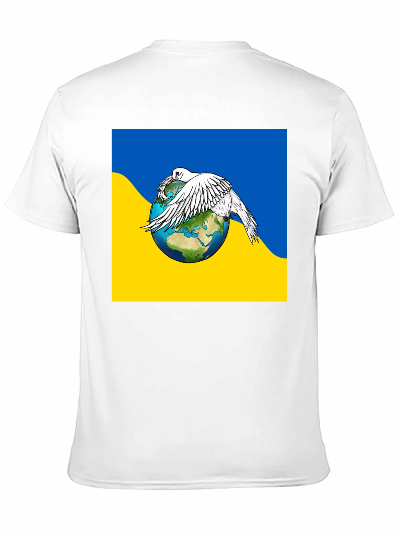 Ukraine Peace Dove Earth T-Shirt