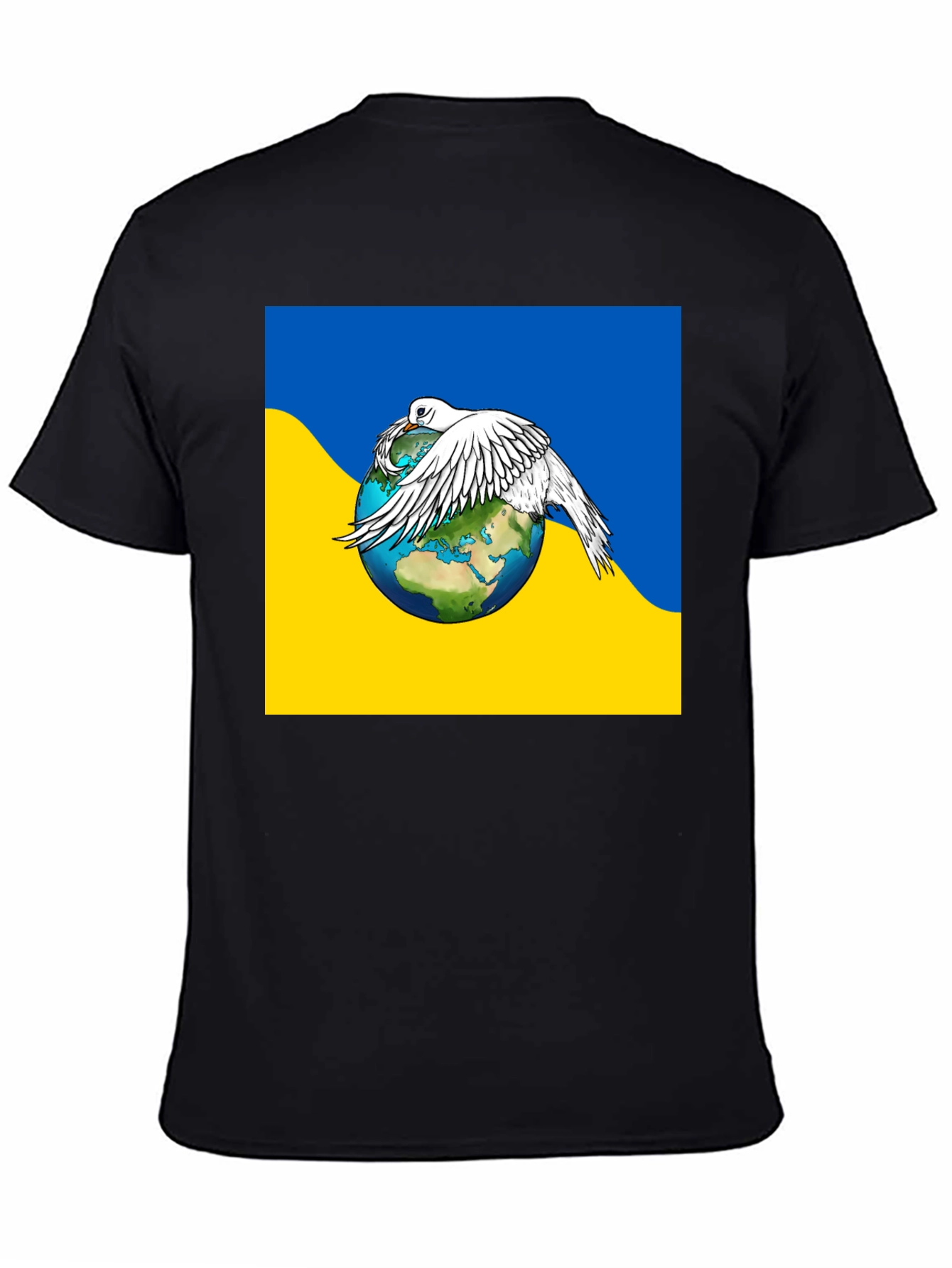 Ukraine Peace Dove Earth T-Shirt
