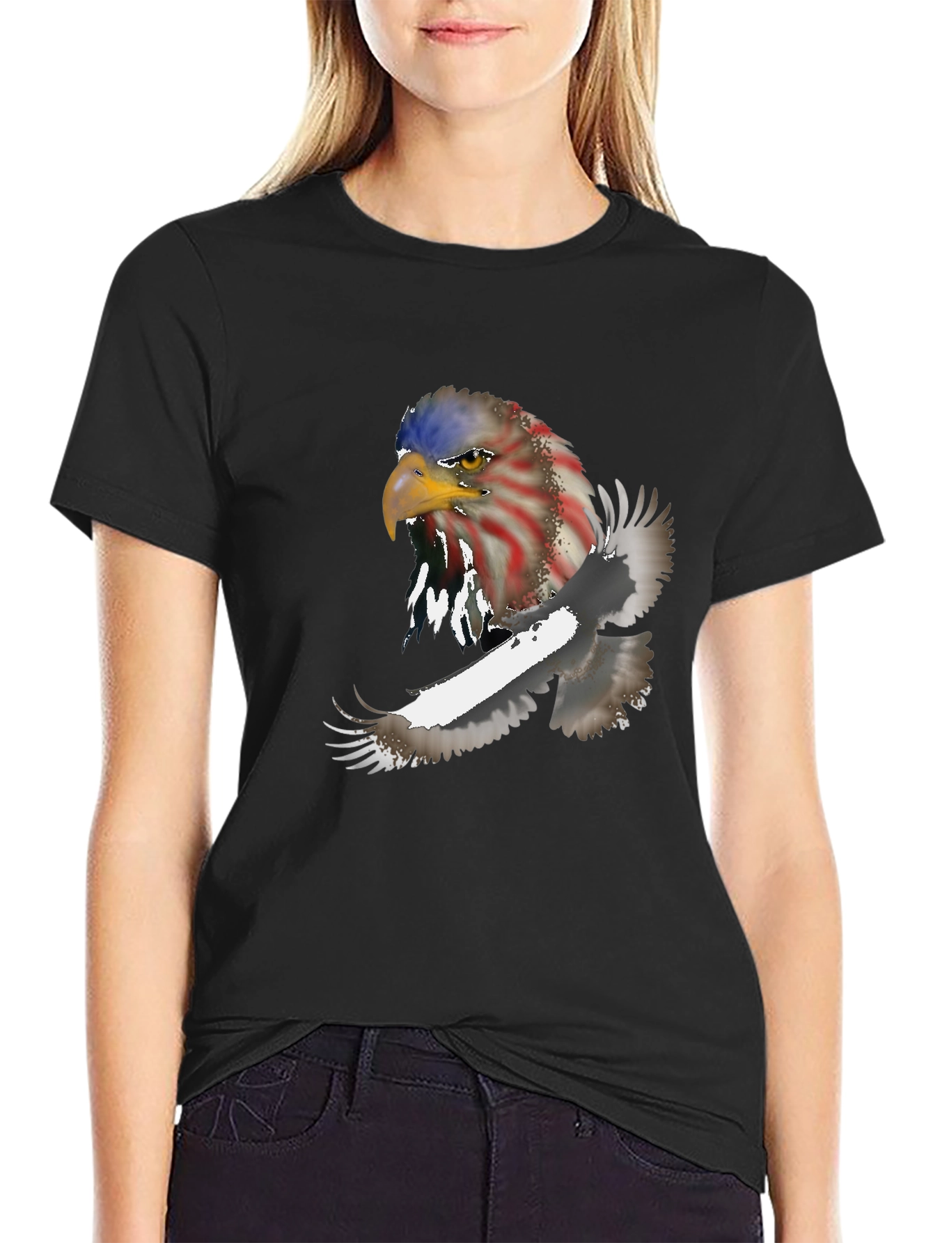 American Eagle Graphic Black T-Shirt