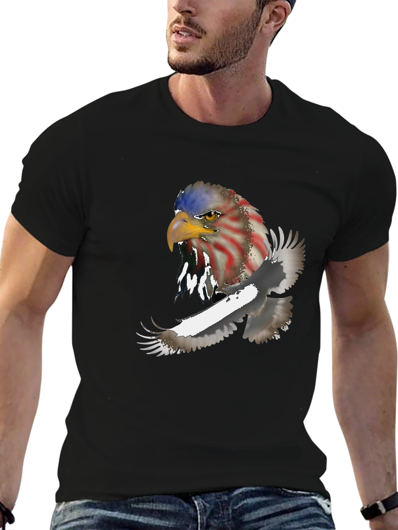 American Eagle Graphic Black T-Shirt