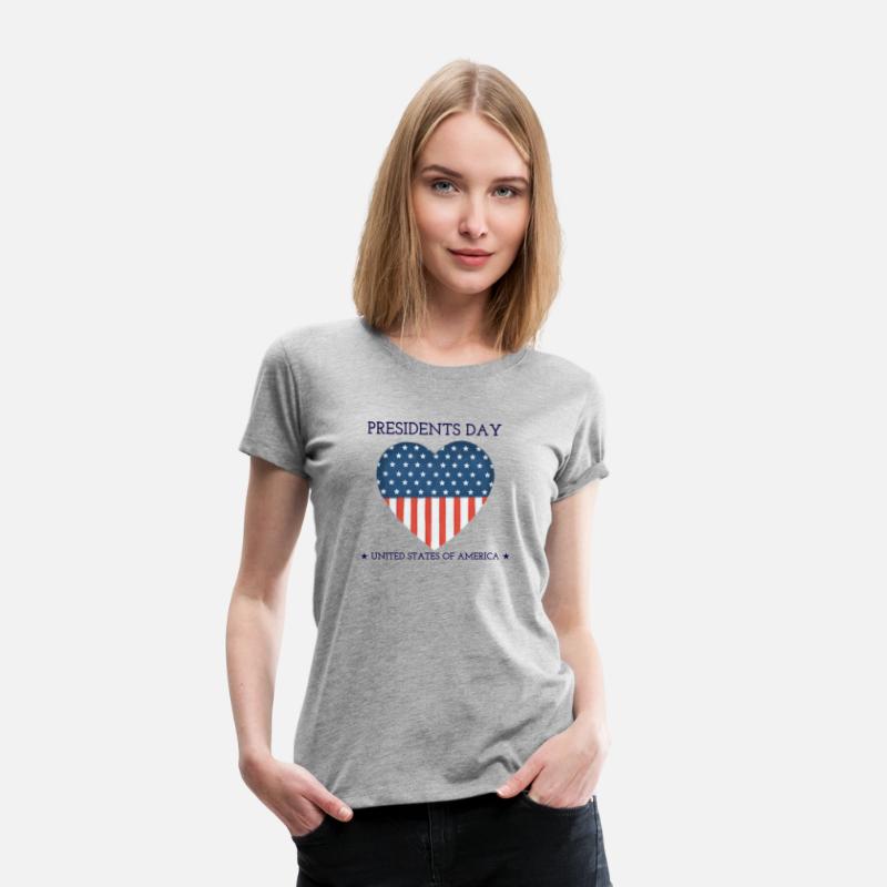 US flag on the background of a heart. Presidents D