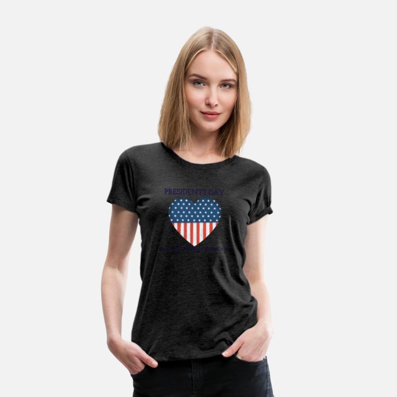 US flag on the background of a heart. Presidents D