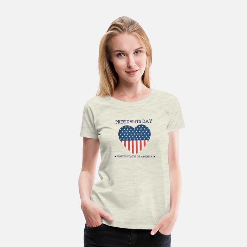 US flag on the background of a heart. Presidents D