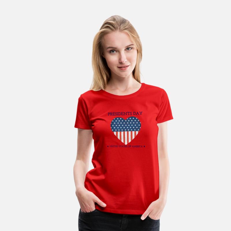 US flag on the background of a heart. Presidents D
